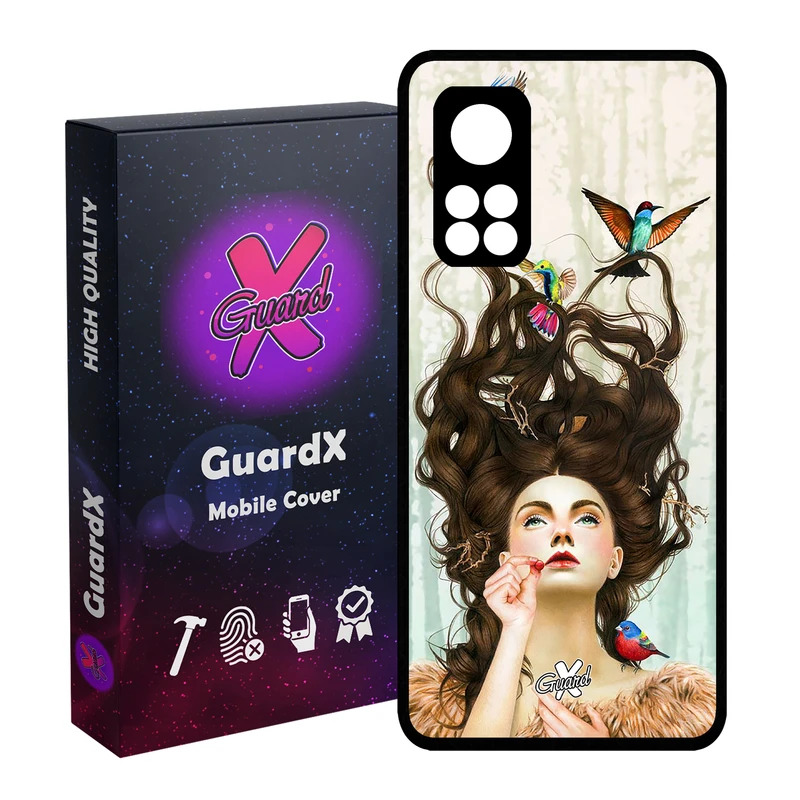 کاور گارد ایکس طرح Girl مدل Glass10290 مناسب برای گوشی موبایل شیائومی Mi 10T / Mi 10T Pro