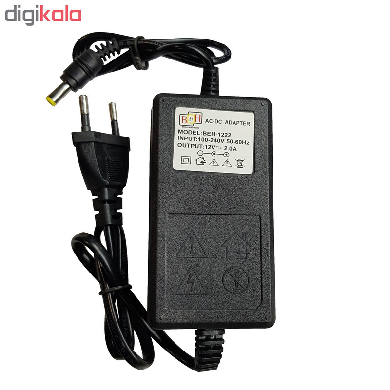 آداپتور 12 ولت 2 آمپر بهساز الکتریک مدل BEH-1222