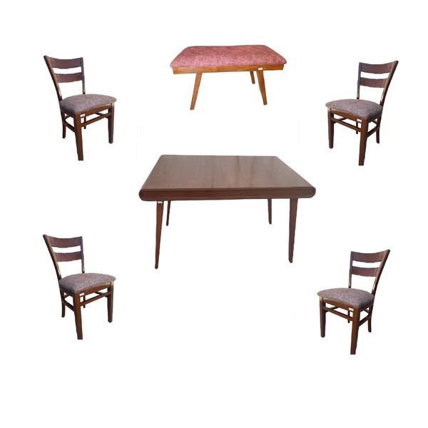 میز و صندلی ناهارخوری 6 نفره گالری چوب آشنایی مدل 815
