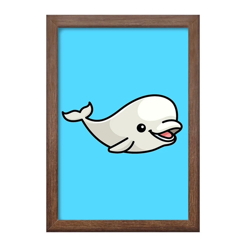 تابلو خندالو طرح حیوانات آبزی نهنگ کد 28158