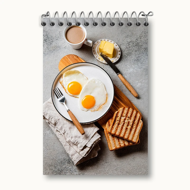 دفتر یادداشت 50 برگ خندالو مدل صبحانه کد F2373