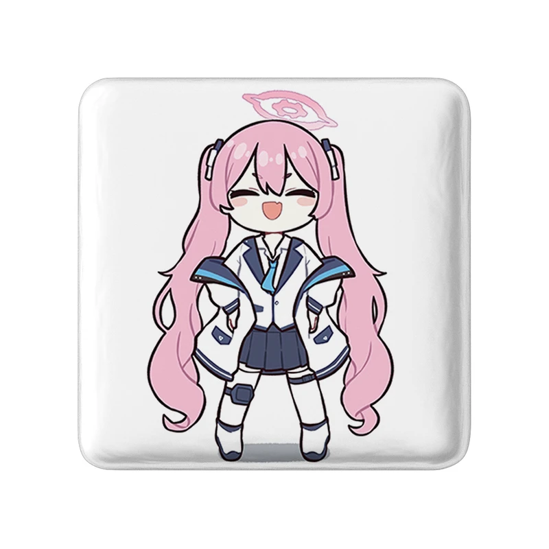 پیکسل خندالو طرح بازی آرشیو آبی (Blue Archive) مدل مربعی کد 34291