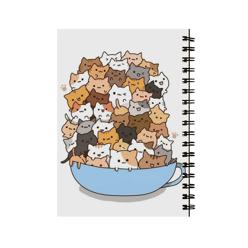 دفتر مشق 50 برگ طرح گربه های بامزه کد 37