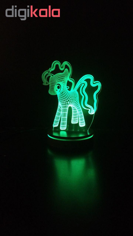 چراغ خواب پارسافن لیزر طرح کارتونی پونی 16 رنگ ریموت دار