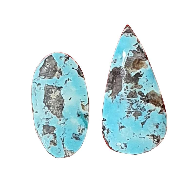 سنگ فیروزه نیشابور کد CZN5020 مجموعه 2 عددی