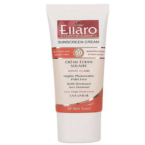 کرم ضد آفتاب الارو مدل teinte claire SPF+50 حجم 40 میلی لیتر