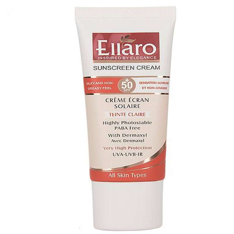 کرم ضد آفتاب الارو مدل teinte claire SPF+50 حجم 40 میلی لیتر