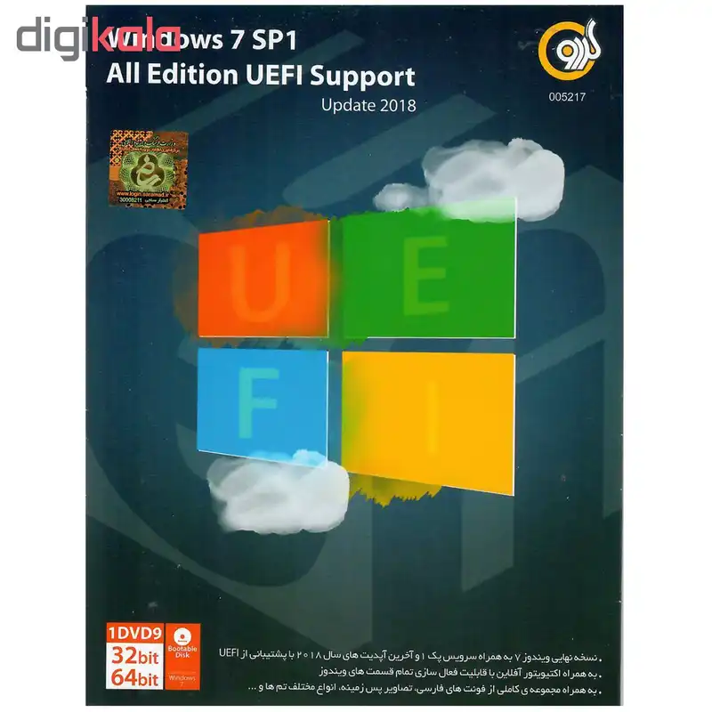 سیستم عامل windows 7 SP1 All Edition UEFI Support Update 2018 نشر گردو