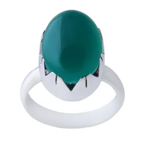 انگشتر نقره مردانه مدل عقیق طبیعی کد AM_682