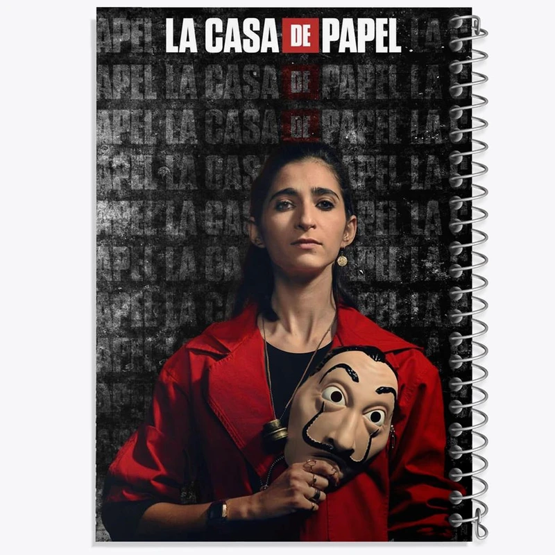 دفتر مشق 50 برگ خندالو مدل نایروبی سریال Money Heist کد 3227