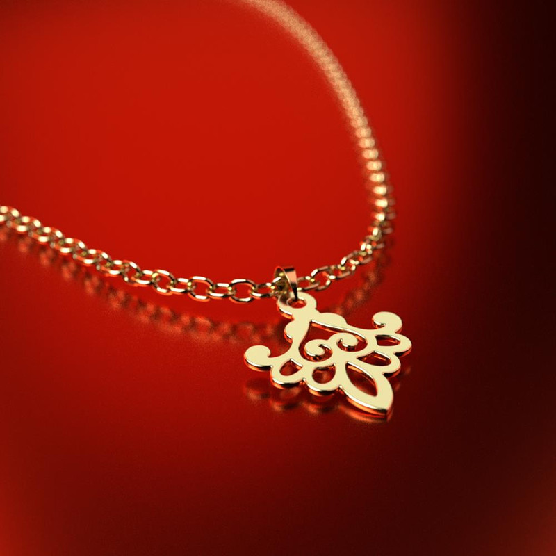 آویز گردنبند طلا 18 عیار زنانه مدوپد مدل هندسی کد PA1-15097