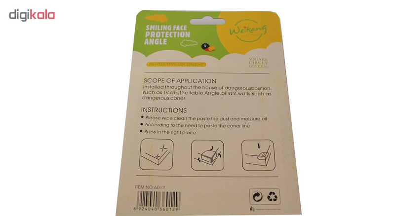 ضربه گیر گوشه میز ویکنگ کد k236 بسته 4 عددی