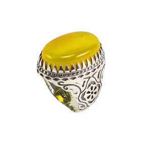 انگشتر نقره مردانه پارلا گوهر کد 3784