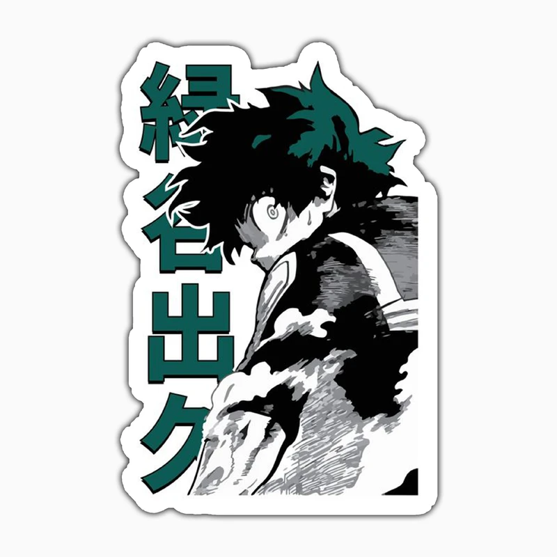 استیکر لپ تاپ و موبایل بووم طرح Anime My Hero Academy مدل Deku کد PS80
