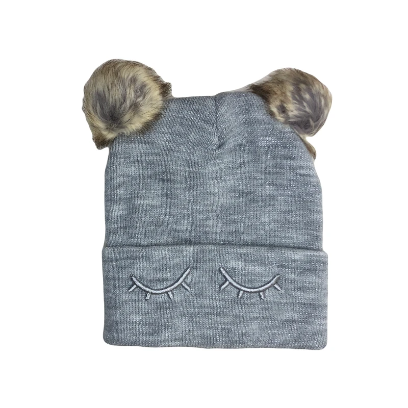 کلاه بافتنی دخترانه مدل KH01