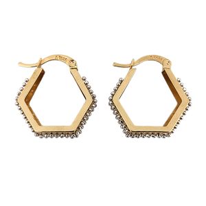 گوشواره طلا 18 عیار زنانه طلا و جواهرسازی افرا مدل ورساچه 292300301