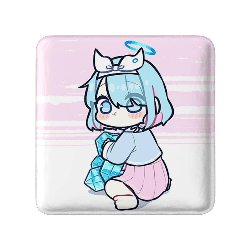 پیکسل خندالو طرح بازی آرشیو آبی (Blue Archive) مدل مربعی کد 34366