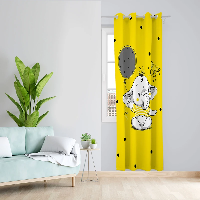  پرده مدل هازان پانچی کد 4395b سایز 140x200 سانتی متر