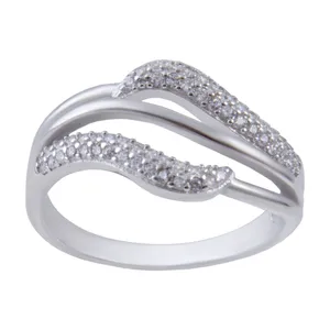   انگشتر نقره زنانه بازرگانی میلادی کد AWR-366