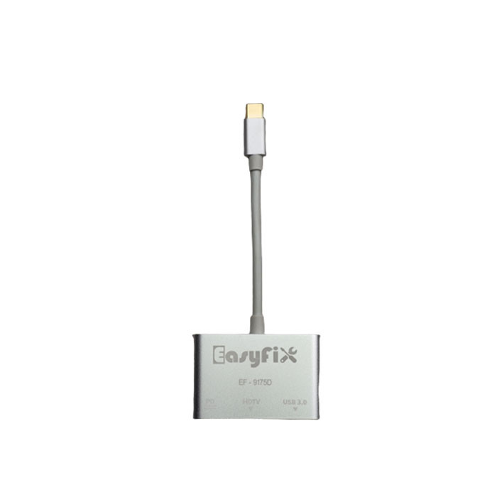 هاب سه پورت USB-C ایزی فیکس مدل EF-9175D