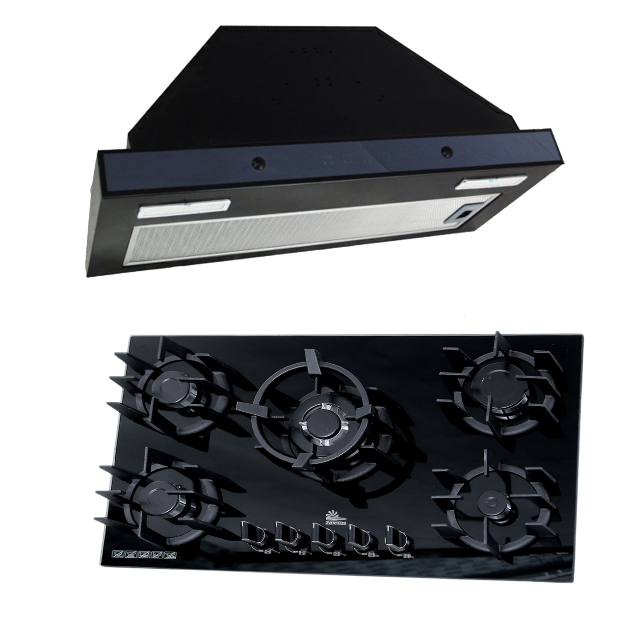 ست گاز و هود زرتوس مدل ZG755008 ست گاز و هود زرتوس مدل ZG755008