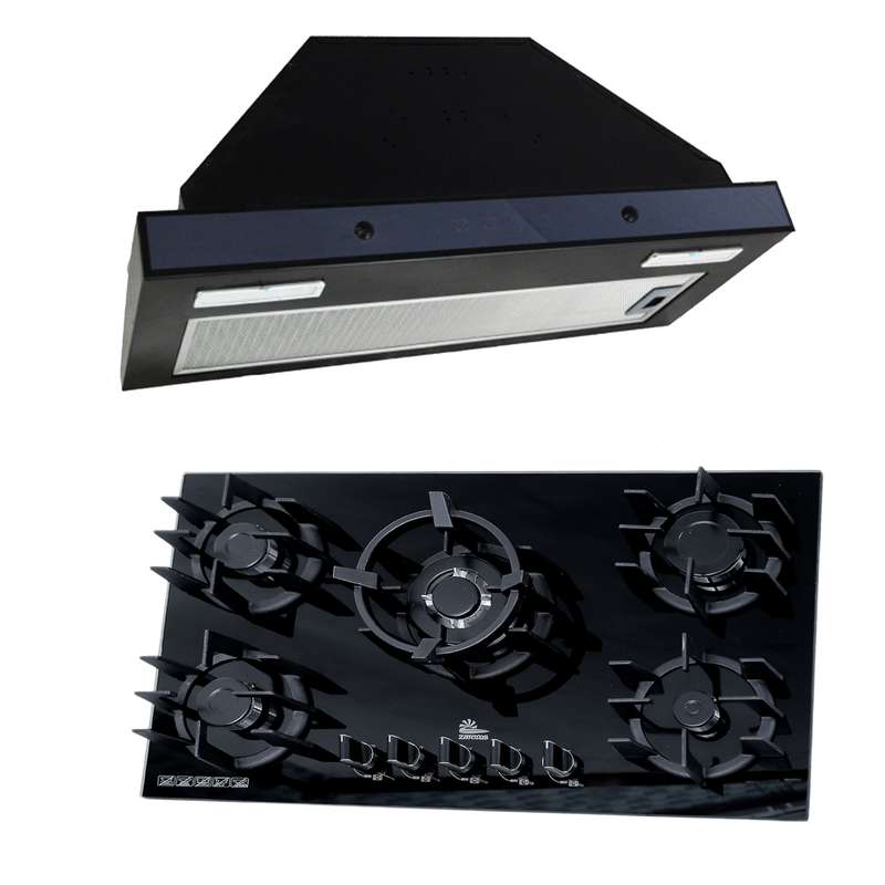ست گاز و هود زرتوس مدل ZG755008 ست گاز و هود زرتوس مدل ZG755008