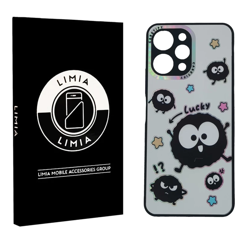 کاور لیمیا مدل فانتزی لنزدار طرح عروسکی شبرنگی مناسب برای گوشی موبایل شیائومی Redmi 12 4G