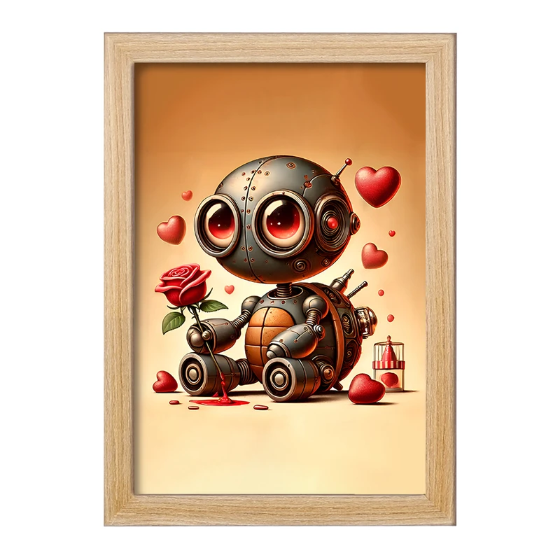 تابلو خندالو مدل ربات لاکپشتی کد F11753