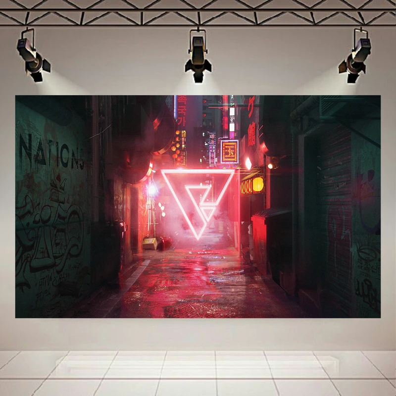 تابلو بوم طرح گیم مدل Cyberpunk کد AR2049