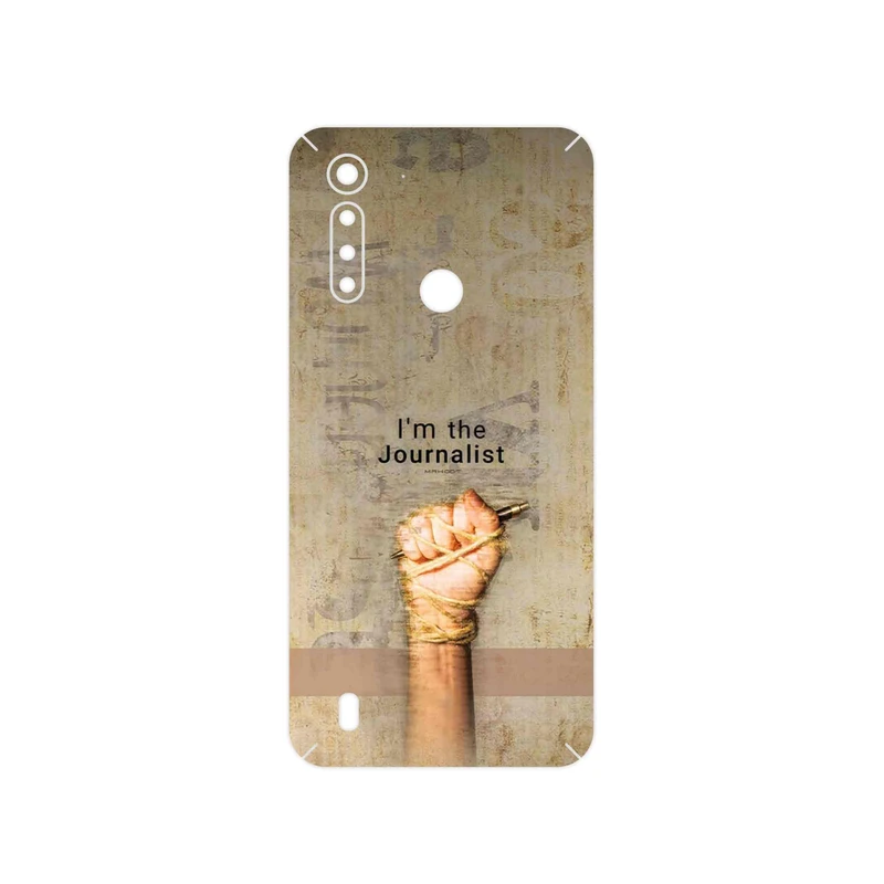 برچسب پوششی ماهوت مدل Journalist مناسب برای گوشی موبایل موتورولا Moto G8 Power Lite