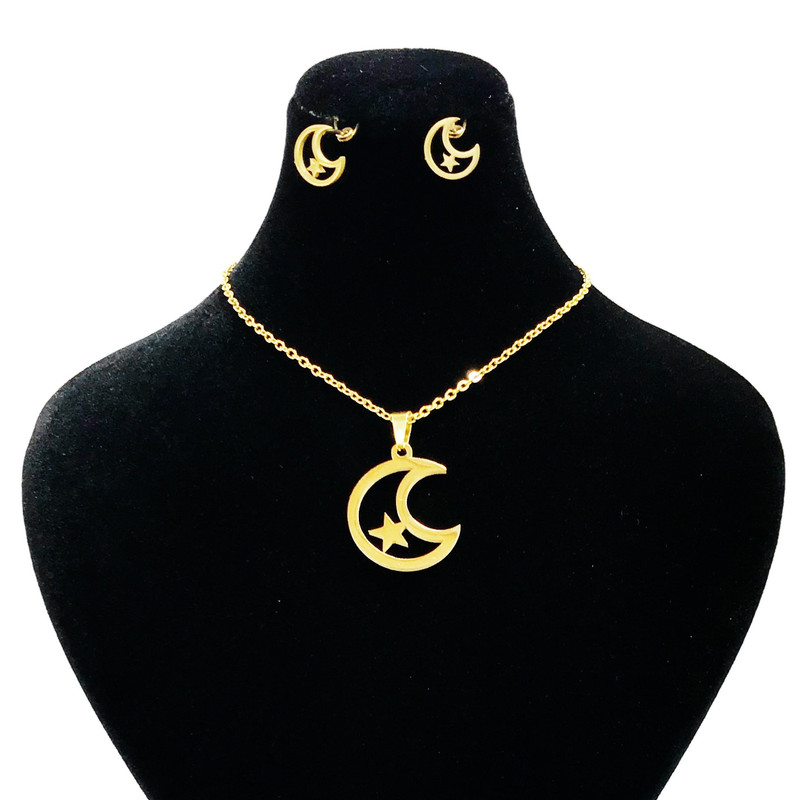 نیم ست زنانه مدل ماه و ستاره کد Set7012 نیم ست زنانه مدل ماه و ستاره کد Set7012