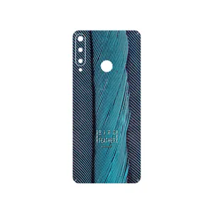 MAHOOT Turquoise feathers Cover Sticker for Huawei Y6p