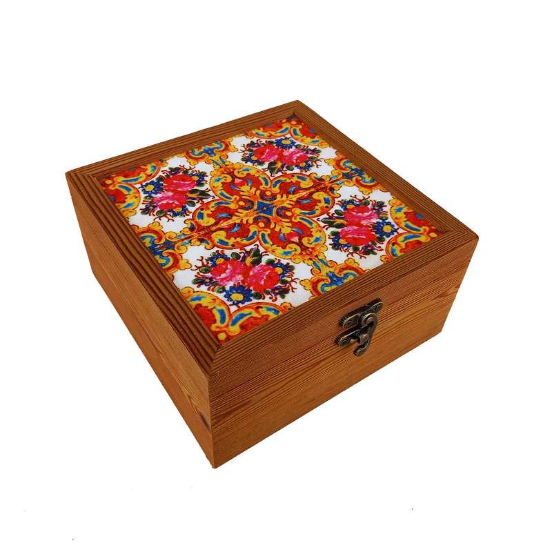 جعبه هدیه چوبی مدل ترمو C116