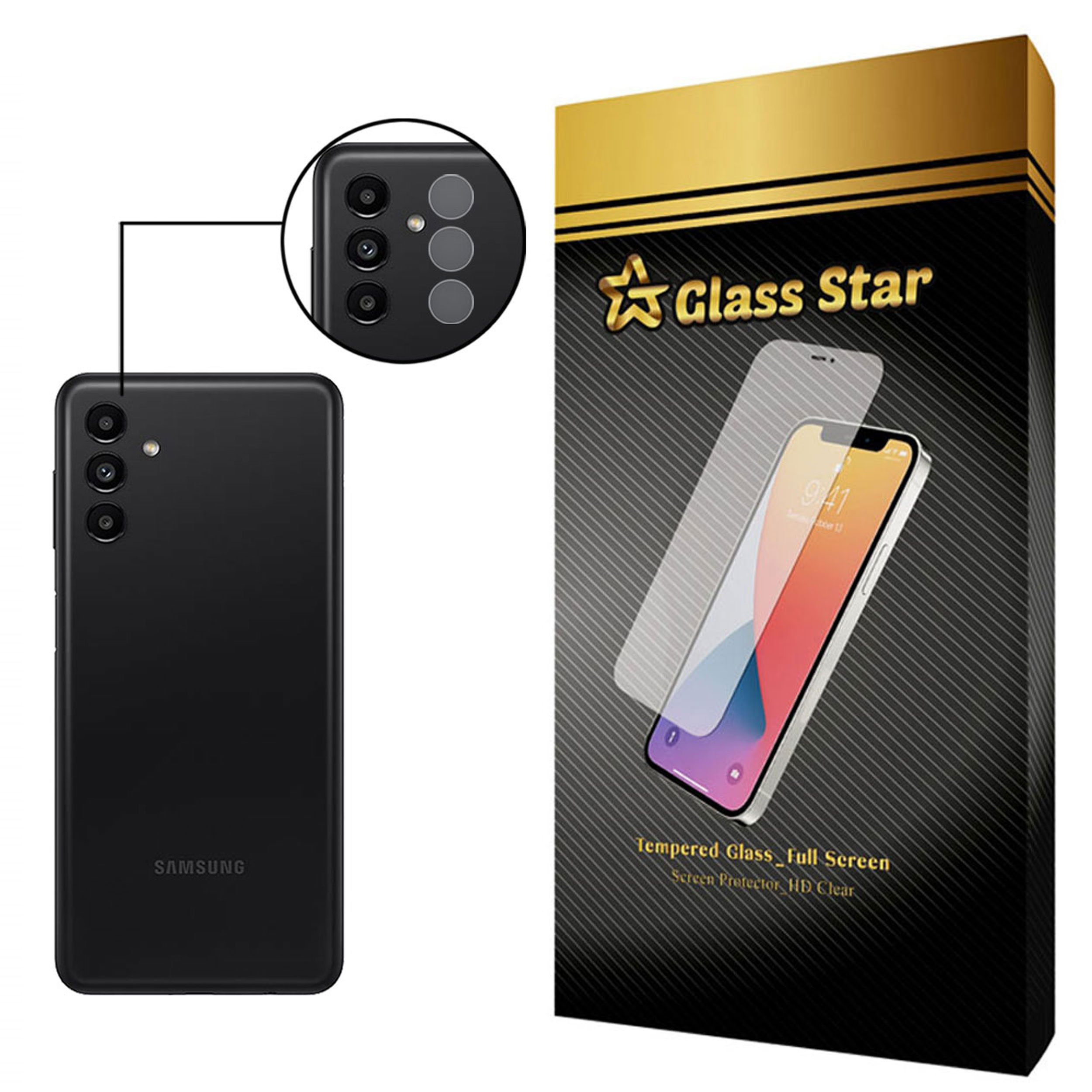  محافظ لنز دوربین گلس استار مدل PLX مناسب برای گوشی موبایل سامسونگ Galaxy A13 5G
