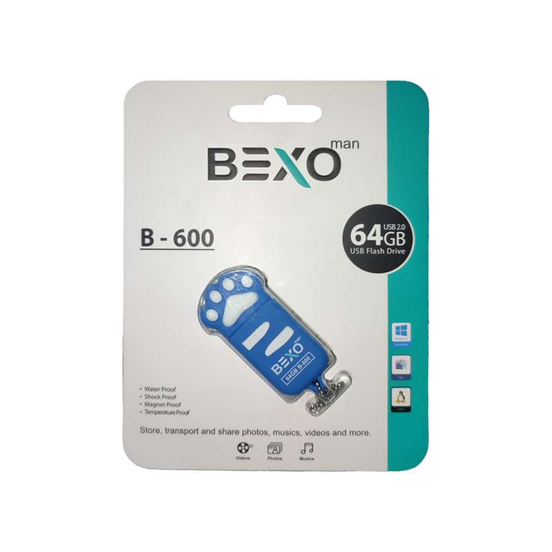 فلش مموری بکسو مدل B-600 ظرفیت 64 گیگابایت