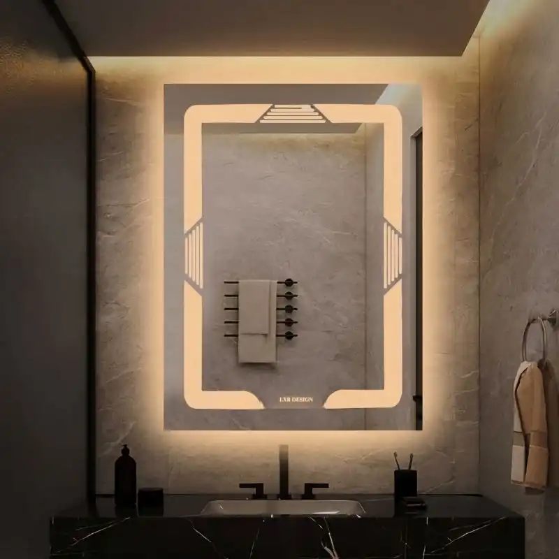 آینه بک لایت الیکسار مدل مستطیل کد MD100