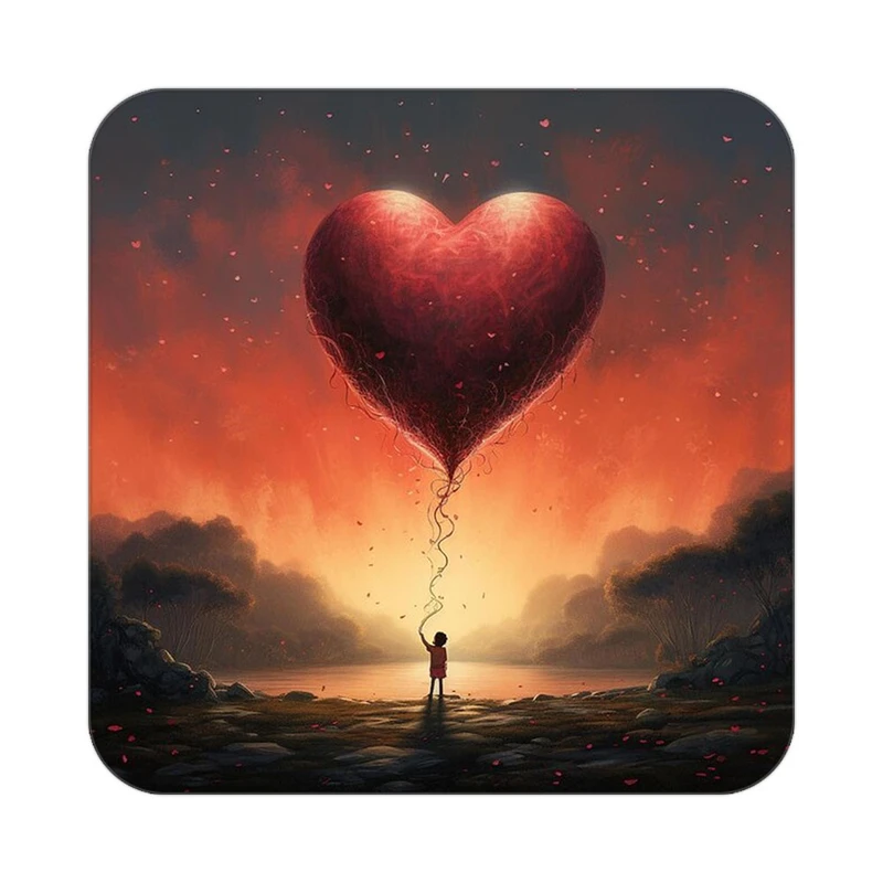 زیر لیوانی کاکتی مدل عاشقانه کد mp12470