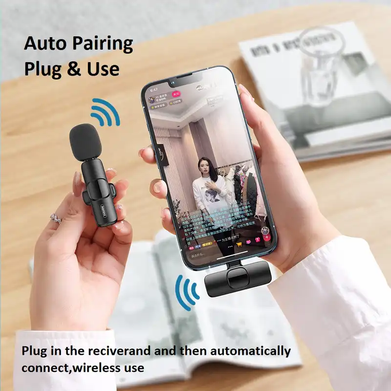 میکروفن یقه ای بیسیم ریمکس مدل K02-Lightening