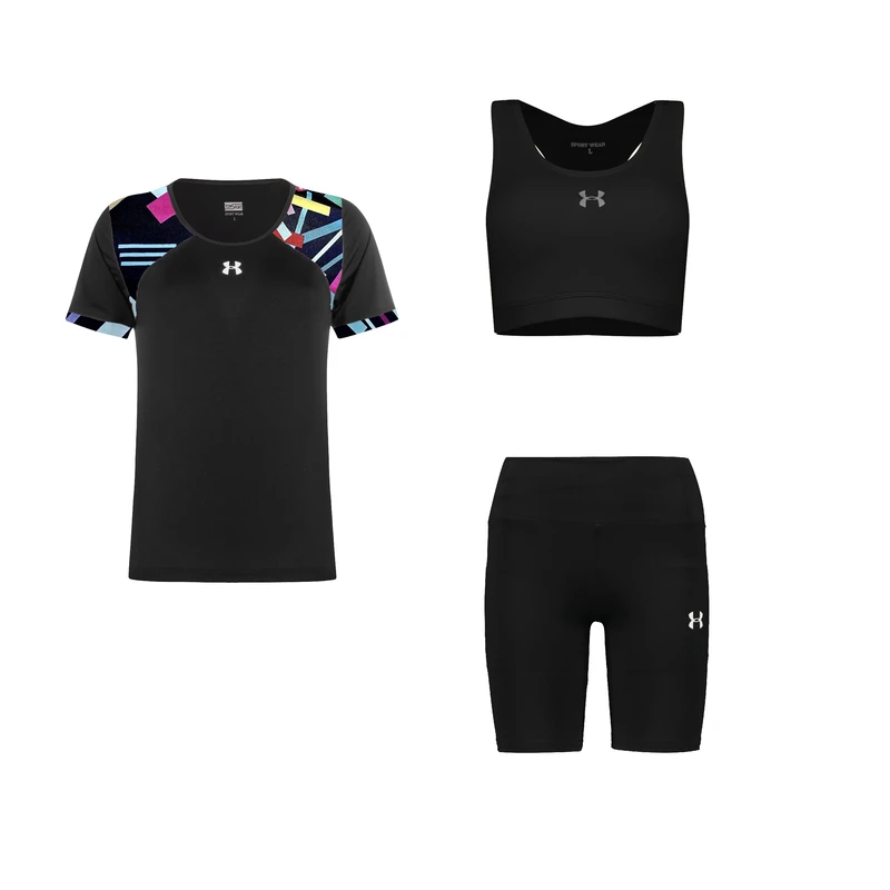 ست 3 تکه لباس ورزشی زنانه مدل 7202-1801-69