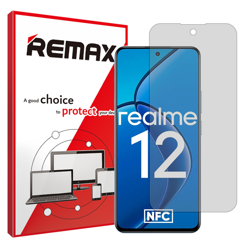 محافظ صفحه نمایش شفاف ریمکس مدل Resistant مناسب برای گوشی موبایل ریلمی 12 5G