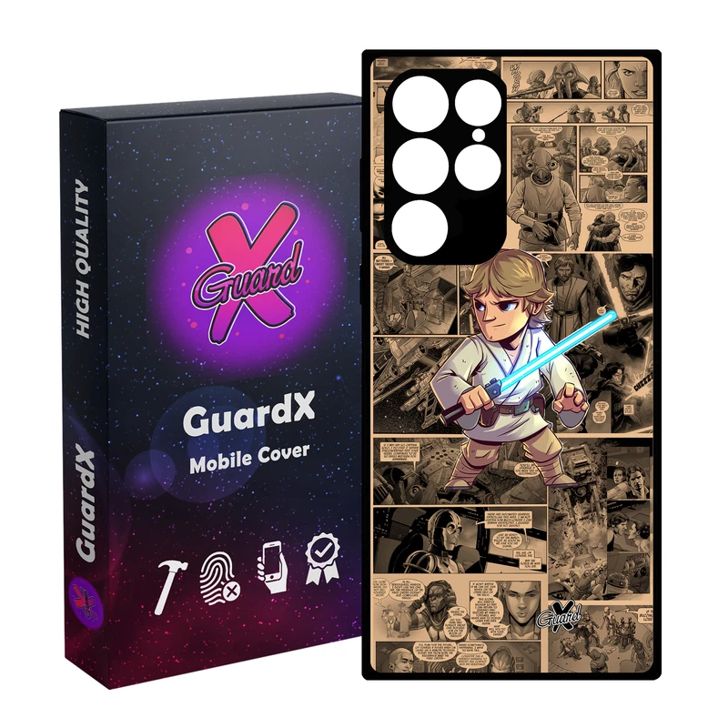 کاور گارد ایکس طرح جنگ ستارگان مدل Glass10525 مناسب برای گوشی موبایل سامسونگ Galaxy S23 Ultra