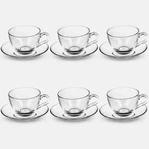 ست فنجان و نعلبکی پاشاباغچه مدل bisik 97948-بسته 6 عددی