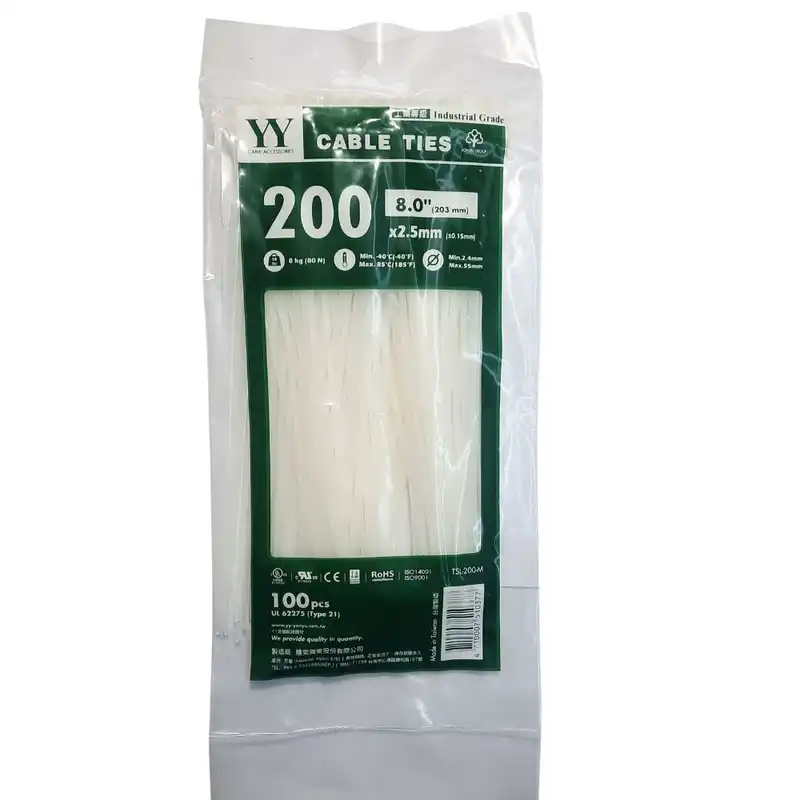 بست کمربندی وای وای مدل TSL-2002.5mm-M بسته 100عددی