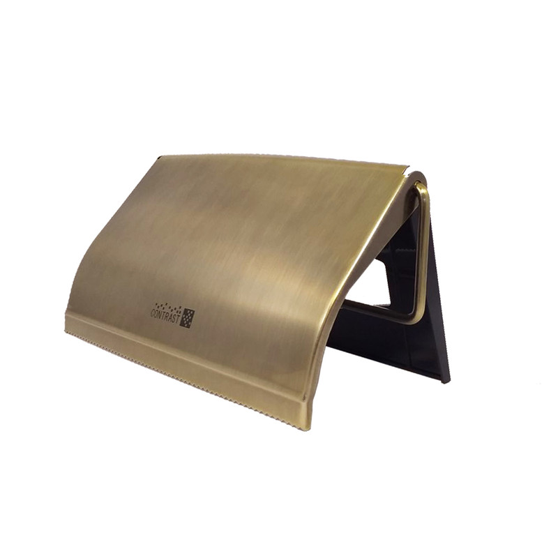 پایه رول دستمال کاغذی کنتراست مدل کاوردار Large-Bronze