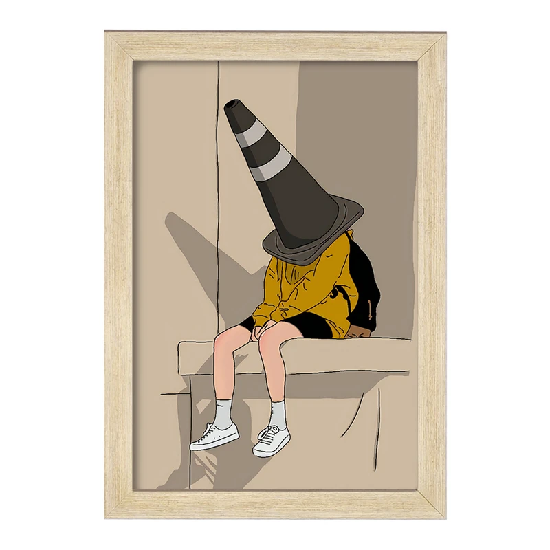 تابلو خندالو مدل پسرانه مینیمال کد F3243