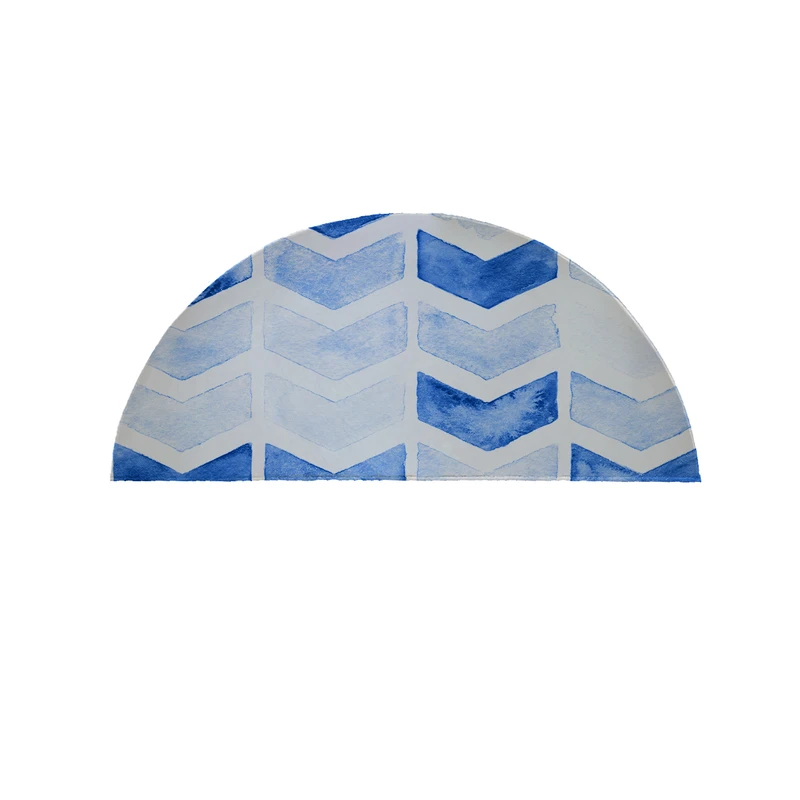 پادری مدل نیم دایره طرح  آبرنگی کد 9057 سایز 90×45 سانتی متر