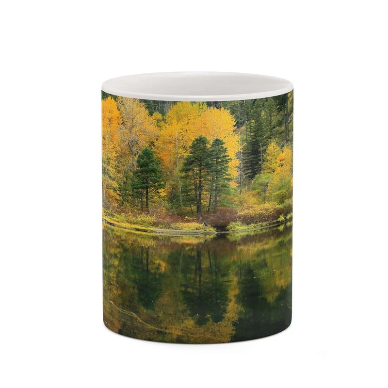 ماگ کاکتی مدل منظره پاییزی کد mgh18533