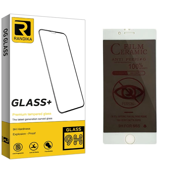 محافظ صفحه نمایش حریم شخصی راندیکا مدل GLD مناسب برای گوشی موبایل اپل iPhone 6