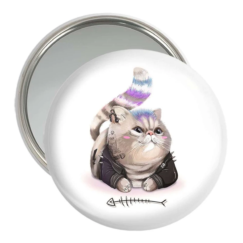 آینه جیبی خندالو طرح گربه  کد 5046