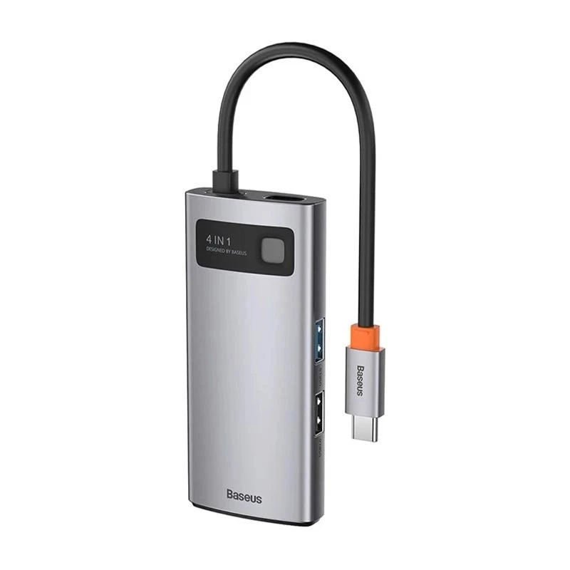 هاب USB چهار پورت بیسوس مدل Metal Gleam CAHUB-CY0G